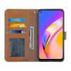 Phone case cover for Oppo A94 5g Phone Case Leather Split Cover Magnetic Premium Etui Coque - Yellow
