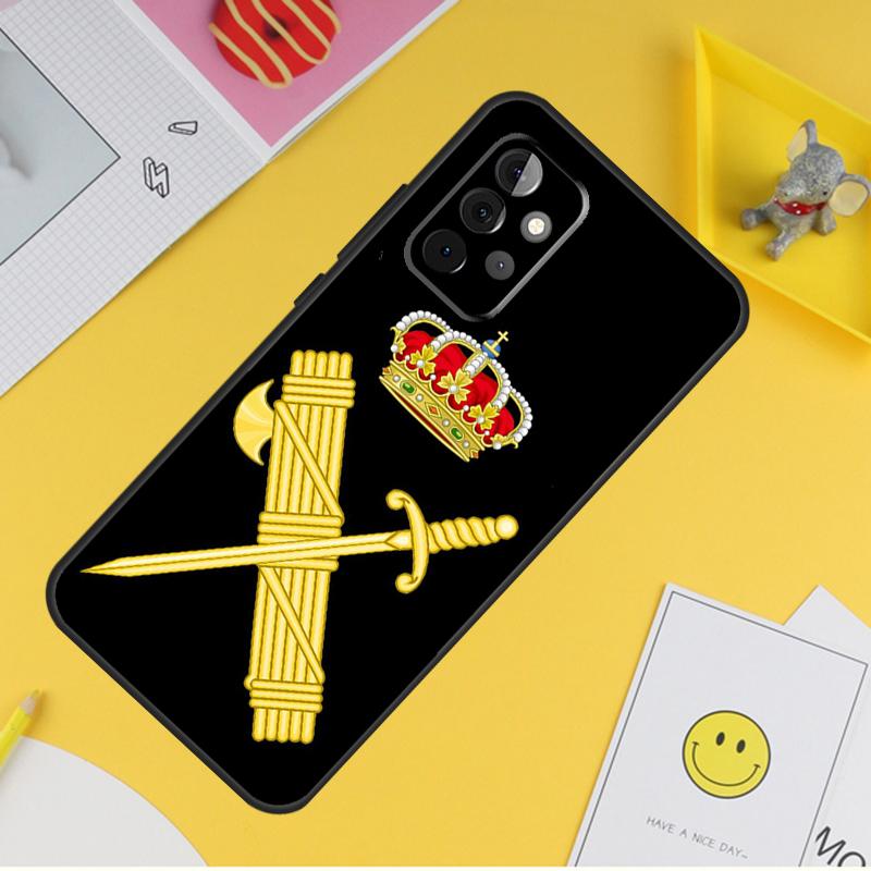 Логотип Национальной полиции Испании Чехол Для Samsung Galaxy A54 A34 A14 A56 A52 A53 A16 A26 A36 A55 A35 A15 A32 A12 A33 A13 A17