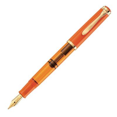 Pelikan Перьевая ручка Pelikan специальный продукт производства классический M200OD оранжевый восторг чернила всасывающего типа средний M