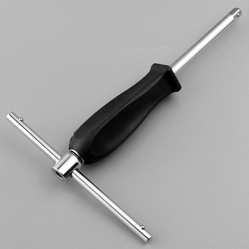 Адаптер со скользящей рукояткой из углеродистой стали с приводом 1/4", 2 шт., удлинитель для торцевого ключа для труднодоступных мест, ремонт автомобиля