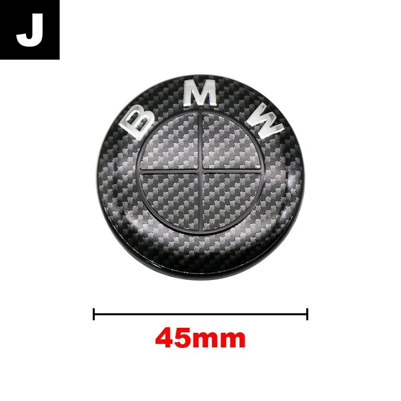 45mm Car Logo Steering Wheel Center Badge Logo Sticker For BMW 3 5 6 7 1 Series Z4 X3 X6 E81 E71 E90 E93 F30 F10 E92 E60 E84 ZAH5