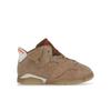 Travis Scott X Air 6 Retro TD British Khaki Baby Sneakers Tan Sail Bright-Crimson DH0692-200