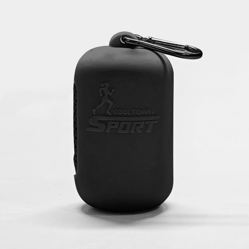 Портативный силиконовый быстросохнущий охлаждающий набор полотенец с дышащей коробкой для хранения