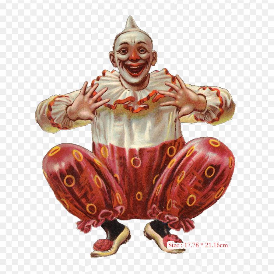 Creepy Vintage Clown Head Jessie Willcox Smith Alice I Iron On Heat Transfer Printing Vinyl Patches Sticker for Clothes DIY Appliques Washable Patches