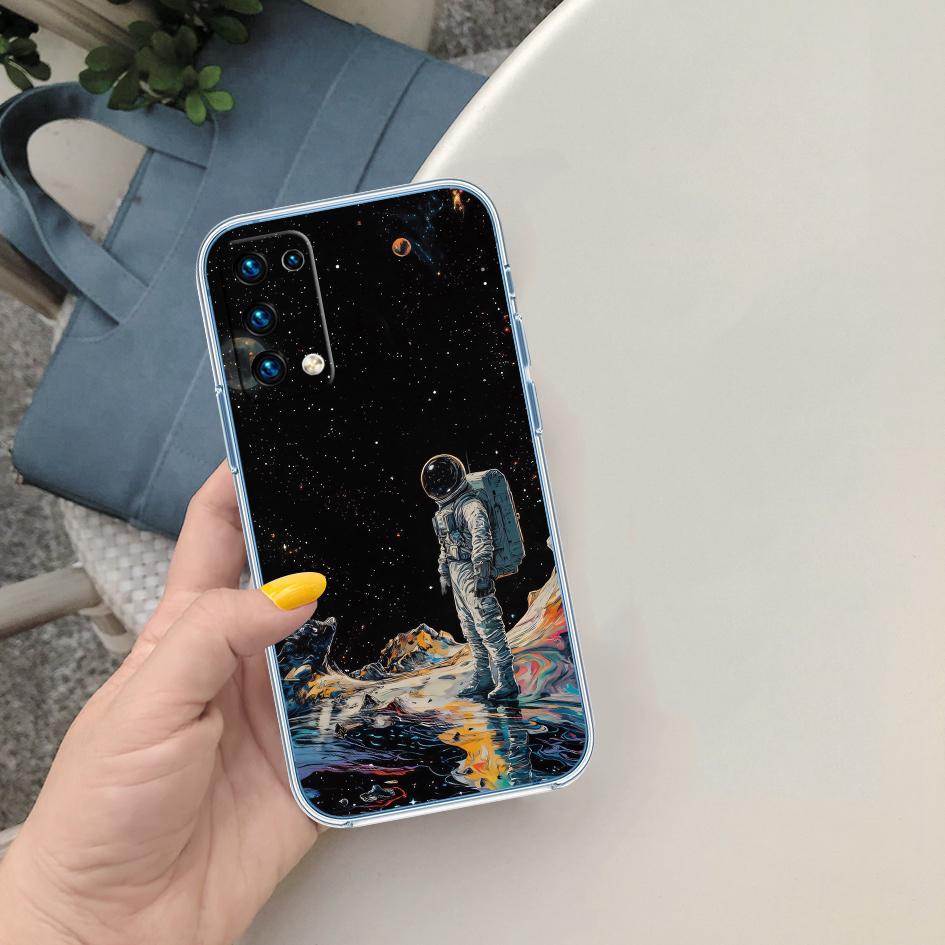 LO12 Космический Чехол-Астронавт Луна для Motorola G10 G20 G30 G31 G32 G34 G35 G41 G42 G50 G51 G52 G55 G60 G60S G62 G71 G72 G75