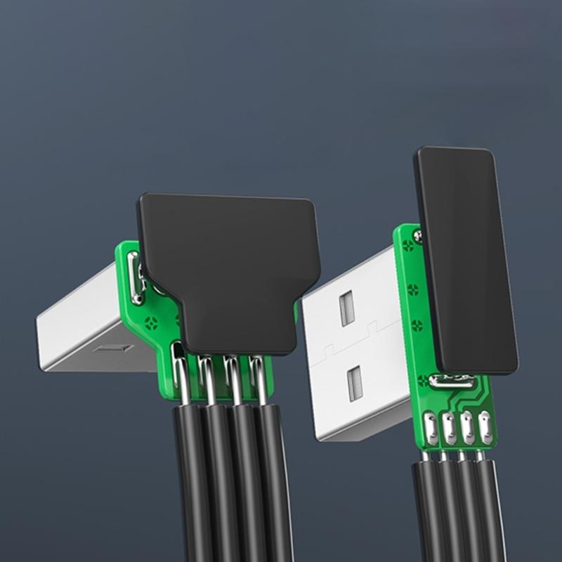 Прямой USB 2.0 на USB 5-контактный кабель Быстрая зарядка 480 Мбит/с Передача данных Гибкий силиконовый шнур для телефона