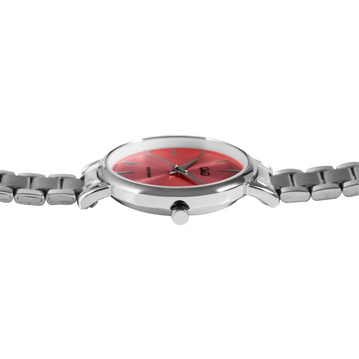 Montre femme - Q&amp;Q - Q&amp;Q Femme - Bracelet acier inoxydable argenté - Cadran rose 32 mm - Étanchéité 3 ATM