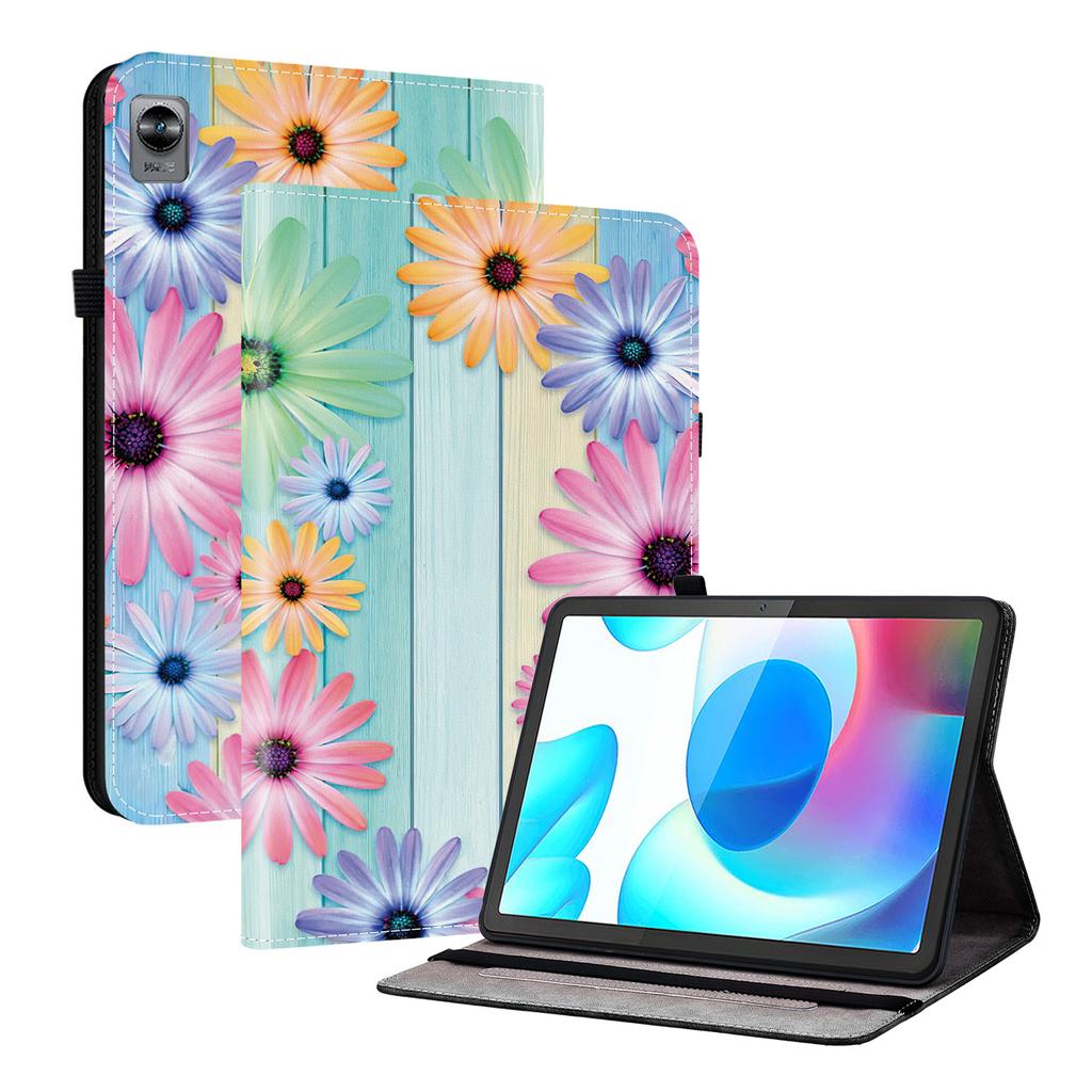 Чехол из искусственной кожи для планшета Realme Pad Mini — 11 стилей! Прочный, с 2 слотами для подставки, держателем для карандашей и слотами для карточек, гибкая задняя крышка из ТПУ