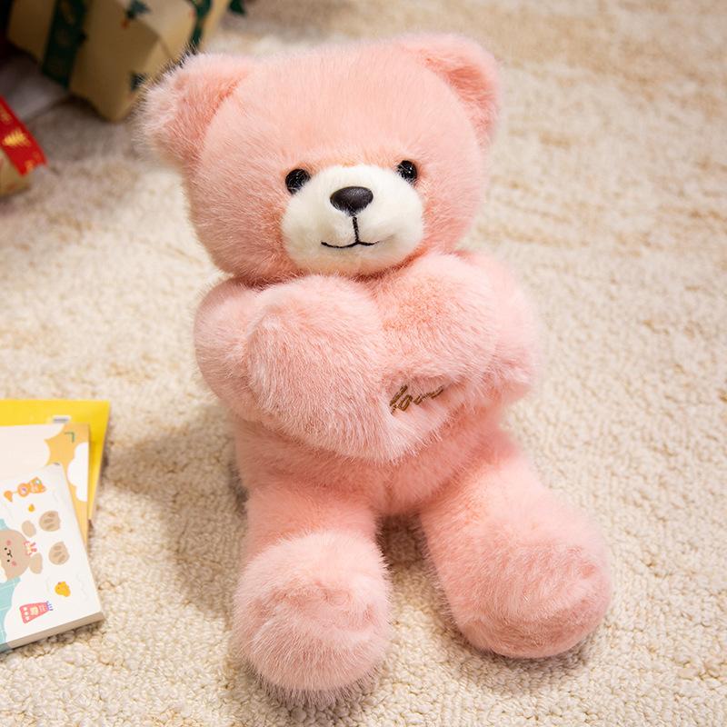 Cute scarf bear hug bear doll plush toy love teddy bear doll children soothing doll