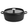 Enchanting Oval Cast Iron Roaster Pan with Lid Bjorn DUKA