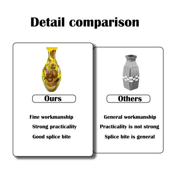 3D пазл ваза своими руками цветок замок морская волна лодка принт