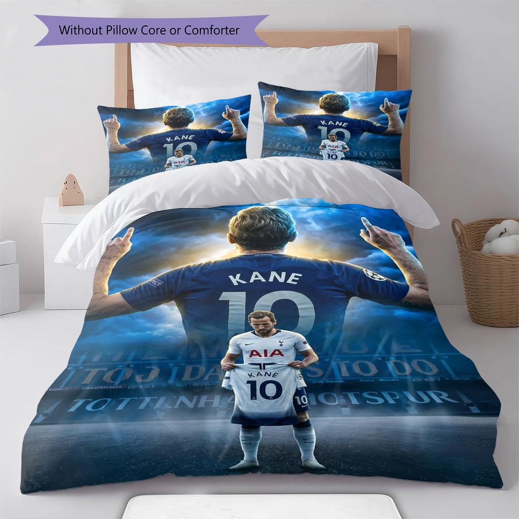 HK poster Bedding Quilt Set Quilt Cover Pillowcase Home Decoration Birthday Gift (1 * duvet cover + 2 * pillowcase, without core)