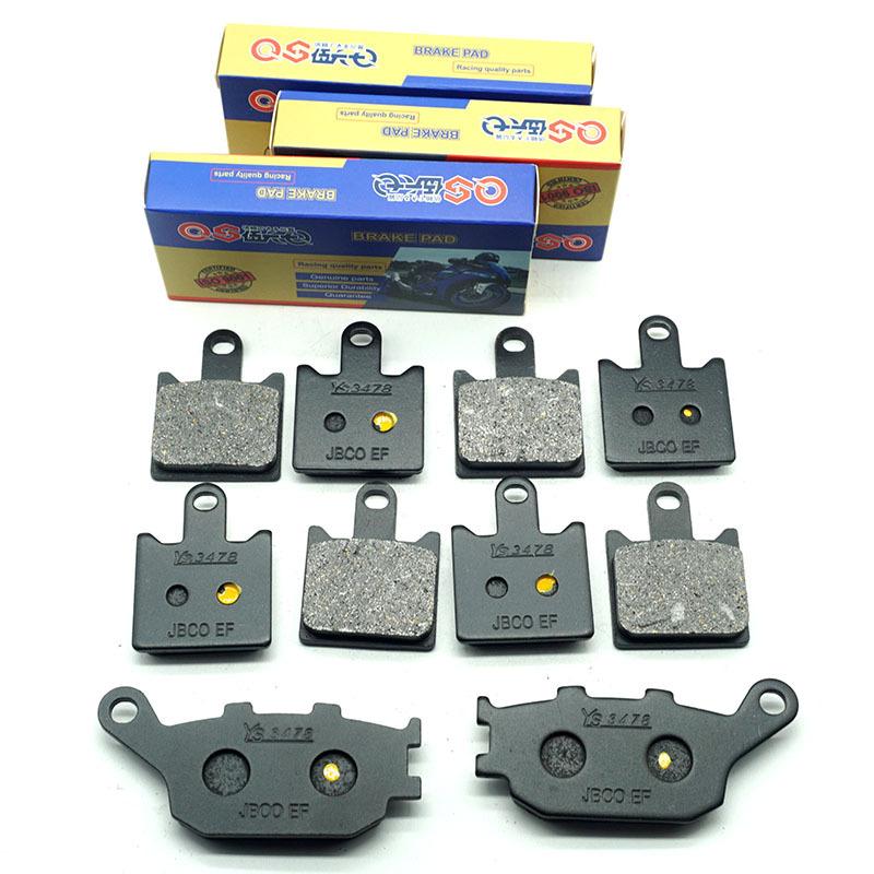 Motorcycle Front Rear Brake Pads for KAWASAKI ZR1000 Z1000 ABS 2007-2009 ZR 1000