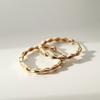 14K Post Claire One-Touch Ring Earrings W