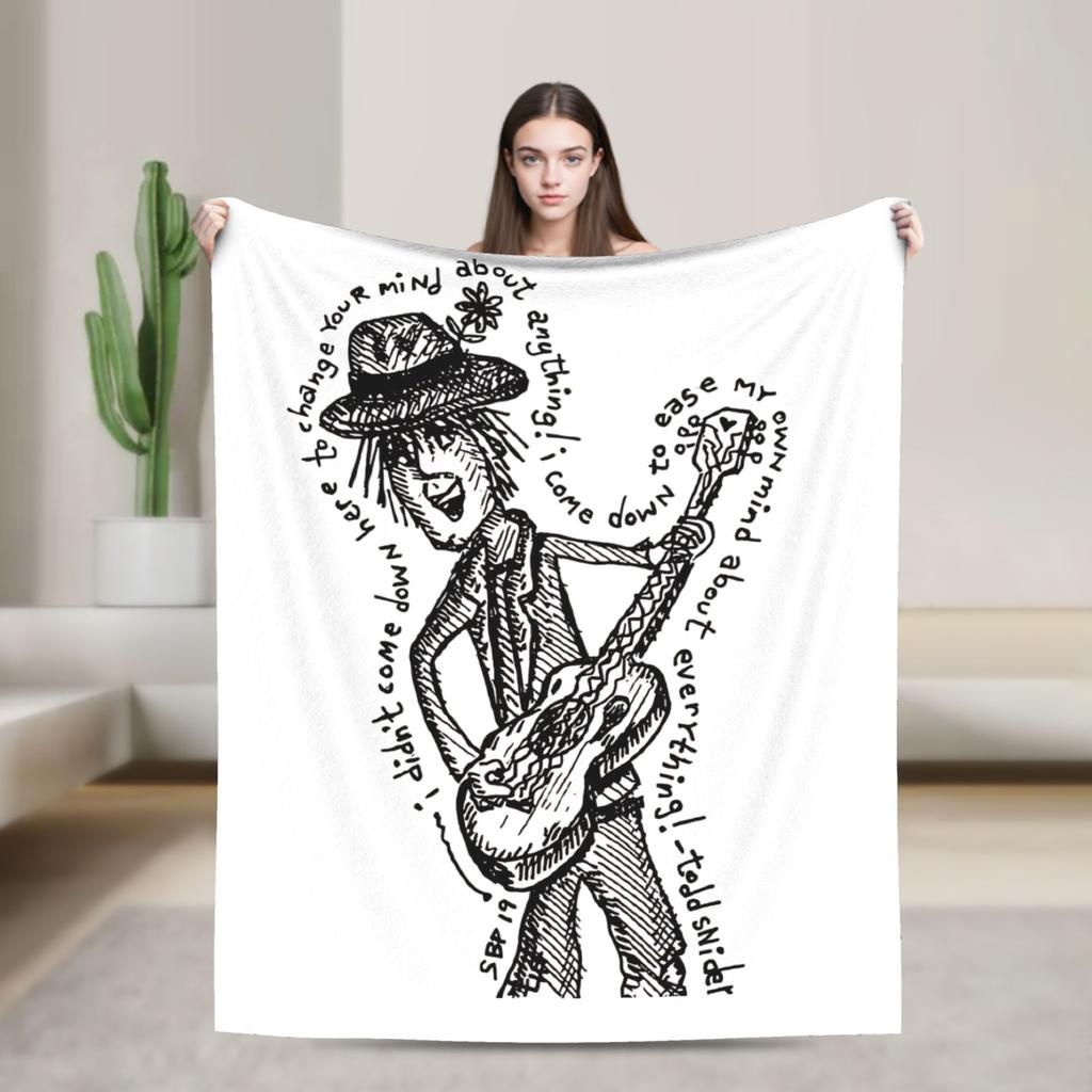 Todd Snider Singer Flannel blanket Funny Throw blanket for Home 125*100cm Bedspreads