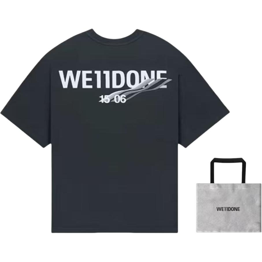 WE11DONE SS23 T-Shirts Unisex Crew Neck Moderate WD-TT1-23-992-U-CH