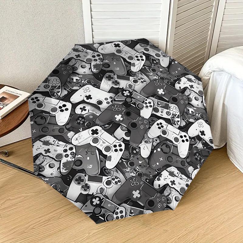 1 шт. Зонт с рисунком в виде геймпада, Автоматическое открытие и закрытие, Высококачественный дорожный зонт, c1128045