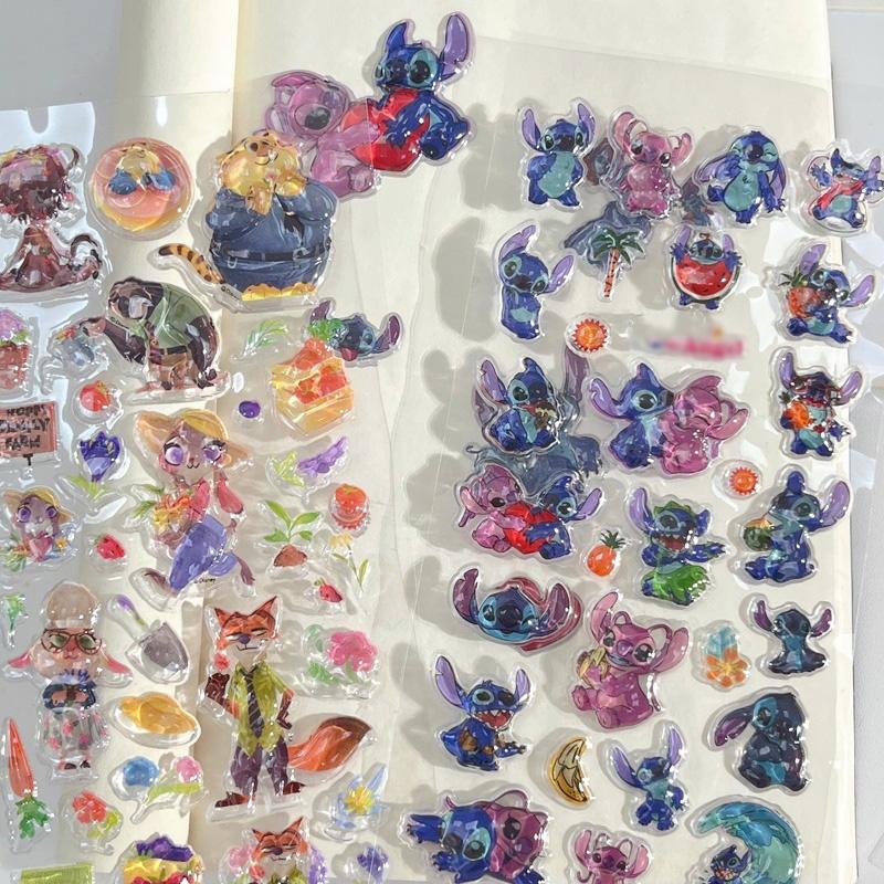3D Наклейки Зверополис Холодное Сердце Стич bonbon drop seal Рельефные Наклейки DIY Чехол для Телефона Наклейка для Скрапбукинга Подарок