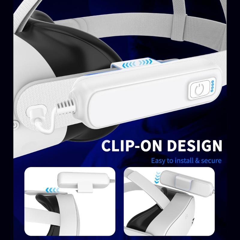Зарядный адаптер большой емкости для VR-гарнитур MQ 3S/3 Дополнительные 2-4 часа игры Защита