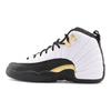 Air 12 Retro GS Royalty Kids Sneakers White Black Metallic-Gold 153265-170