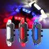 Велосипедный USB-зарядный фонарь Горный велосипед Снаряжение для езды Велосипедный фонарь Водонепроницаемый Предупреждение о безопасности при езде на велосипеде Задний фонарь Аксессуары