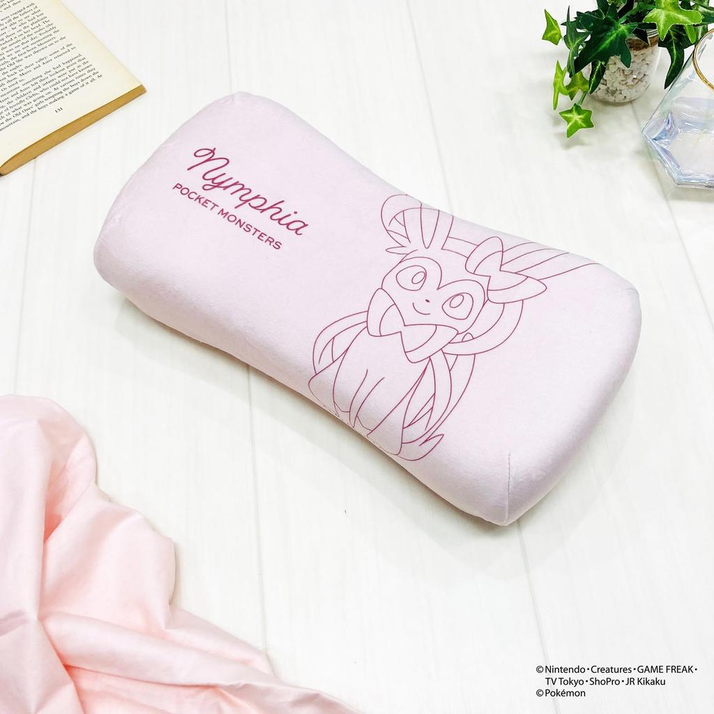 MORIPiLO Morishita подушка из пены с эффектом памяти Pokemon Nymphia 15x31 см, подушка для поддержки талии и спины, мягкая игрушка Pokemon Pastel Pink 4621203