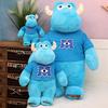 Blue Monster Rabbit Fur Doll Little Monster Birthday Gift Plush Doll