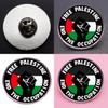 Alloy Pin Palestinian Flag Lapel Badge Commemorative Souvenir
