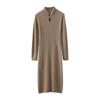 Women Sweater Dress 100% Wool MODERN NEW SAGA Turtleneck Knit Long Pullover Winter Jumpers Wool Long Dress Female
