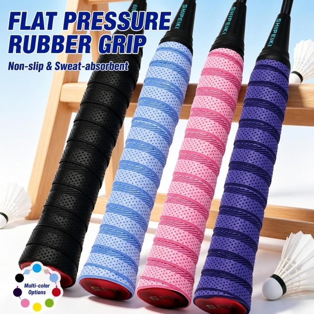Diagonal Texture Handle Wrap Tape Sticky Sports Handle Grip Badminton Tennis Racket Fishing