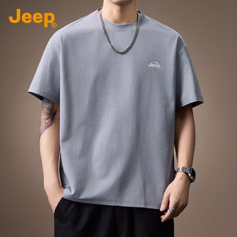 Jeep Мужская футболка 7A с антибактериальным эффектом, охлаждающая, из ледяного шелка, быстросохнущая, свободного кроя