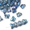 Стеклянные бусины Dazzle Color Butterfly Crystal Beads, свободные бусины, браслеты из бисера своими руками, стеклянные бусины, самодельные аксессуары для украшений, бусины для изготовления ювелирных изделий