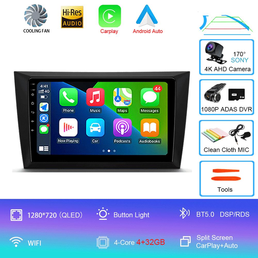 Для Volkswagen VW Golf 6 2008 - 2016 Автомобильное радио Android 14 Carplay Auto 4G+WIFI Мультимедийный видеоплеер GPS-навигация DSP Stereo