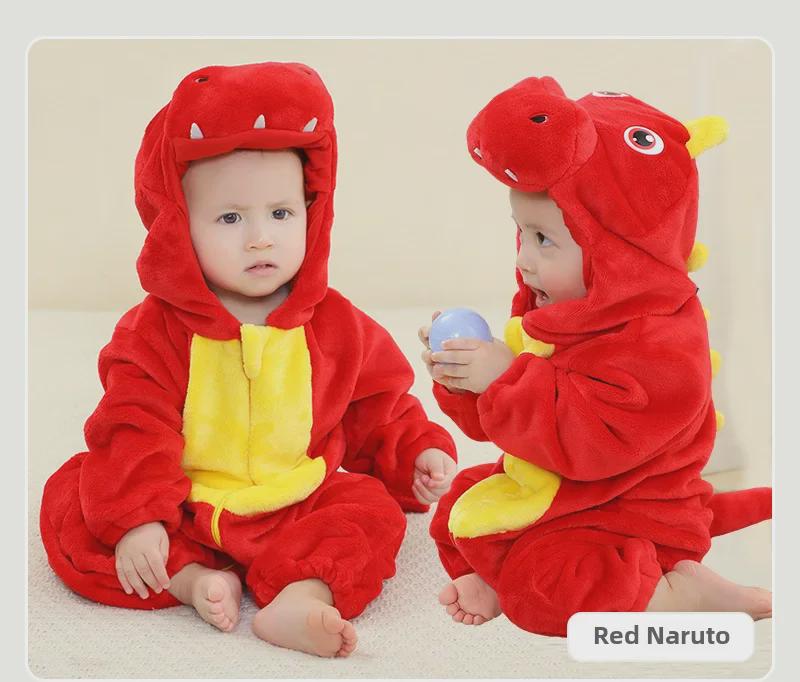 Детский костюм для скалолазания с динозавром, детский комбинезон с единорогом, детская фланелевая одежда для скалолазания, детская одежда для скалолазания Cross-Border