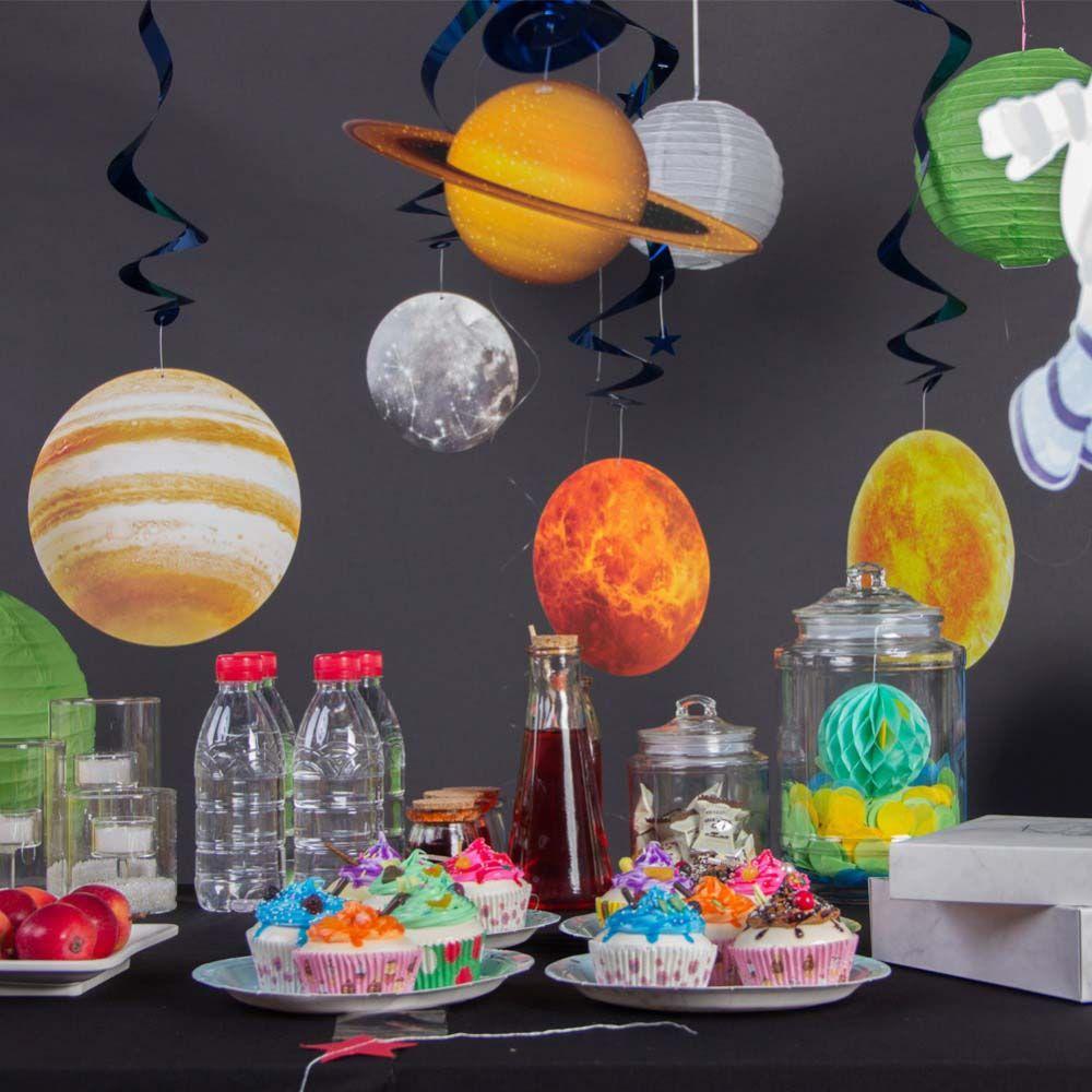 Праздничные украшения для вечеринки, фестиваля, классной комнаты, подвесные спирали, домашний декор, исследование планет, солнечная система