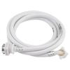 Washing Machine Water Inlet Hose Washer Pipe Tube Connector White Color Long Length 3m