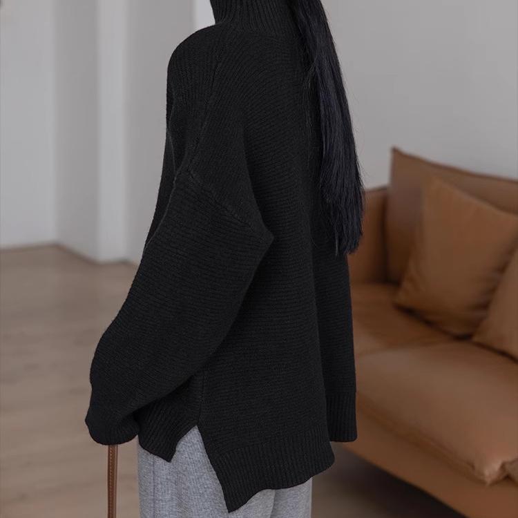 Dimanaf 2024 Осень Женские Полосатые Свитера Вязание Базовая Мода О-Образный Вырез Стиль Свободный Пуловер Свитер