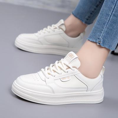 2025 популярная весенняя мода женская повседневная обувь мягкая подошва не устает ноги высококачественная белая обувь нишевая спортивная обувь для скейтбординга