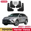 MudFlaps For TOYOTA Harrier -2023 Venza Mudguards Mud Flaps Splash Guards Front Rear Wheels Fender Car Accessories
