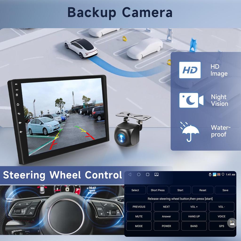 Hodozzy Автомагнитола Android 4G 64G 10.1" carplay