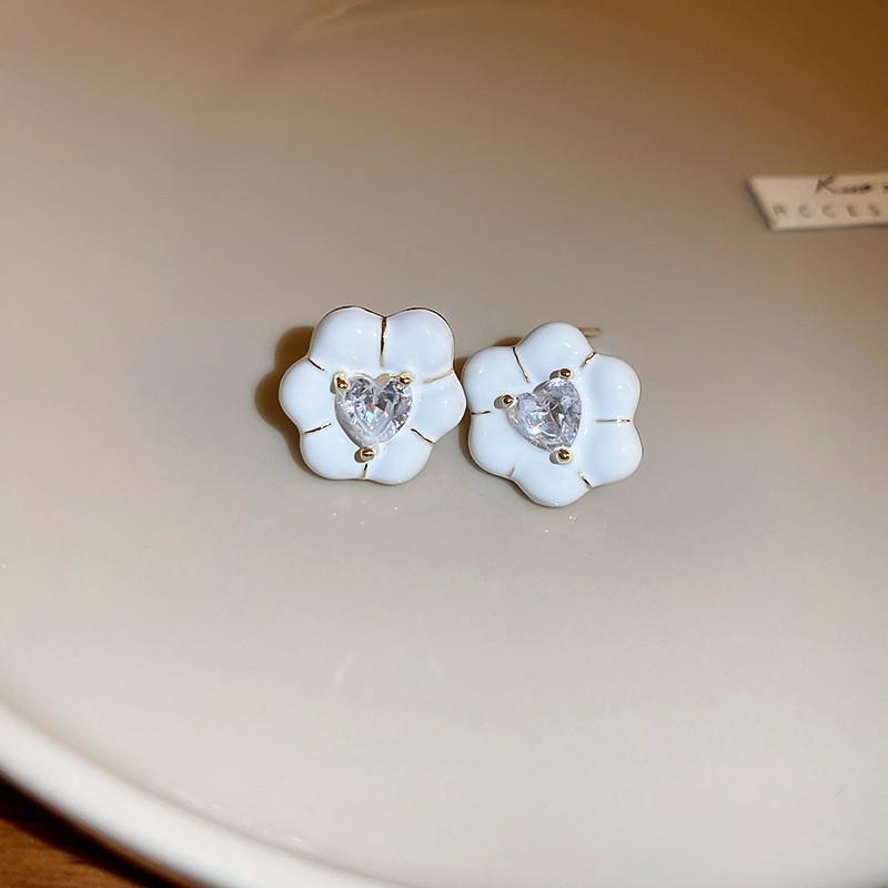 Серьги Love с геометрическим рисунком, простые серьги с цветами, модные серьги с темпераментом, элитные серьги, подарки