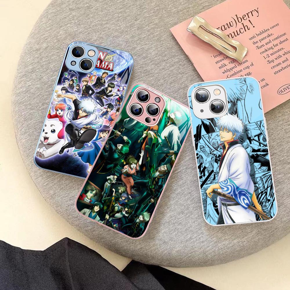 Анимация G-Гинтама Чехол для телефона для iPhone 14 13 12 Mini 11 Pro XS Max X XR 14 Plus Закаленное стекло