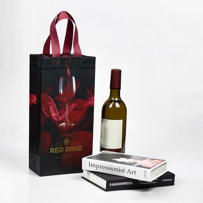 Утолщенный нетканый винный мешок, одинарный и двойной, упаковка для красного вина, ручная сумка, портативная подарочная упаковка для вина