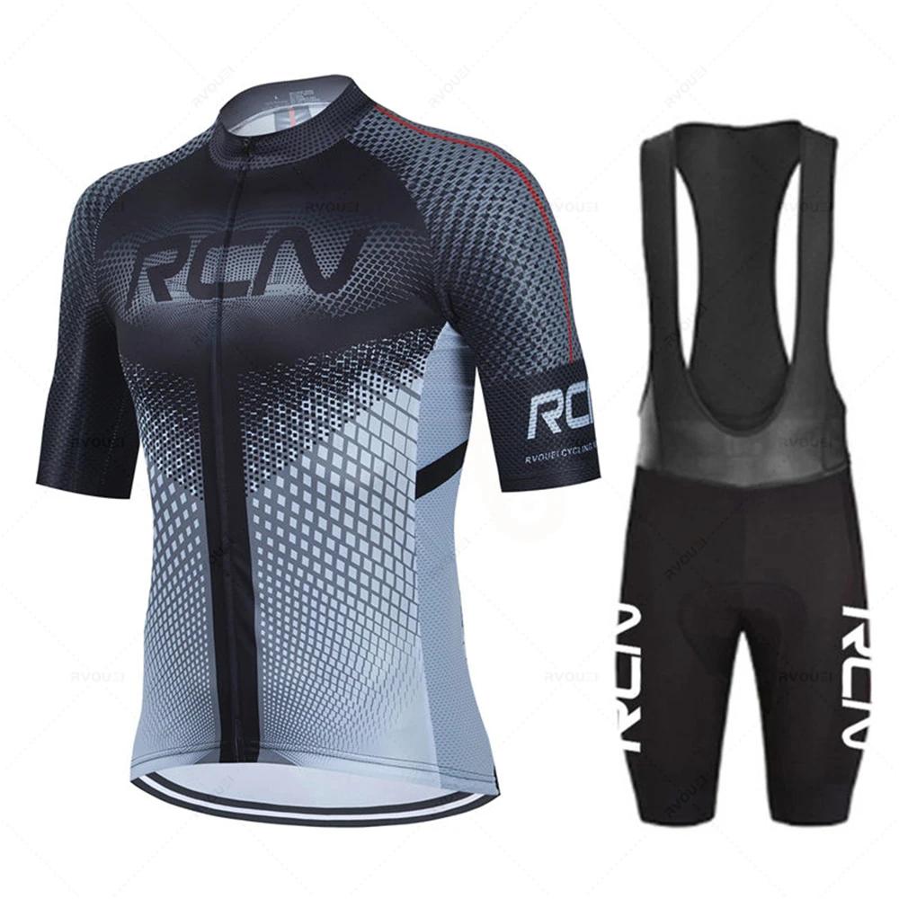Новый летний комплект велосипедного трикотажа RCN Team 19D, комплект велосипедных шорт MTB Ropa Ciclismo, мужские велосипедные рубашки с короткими рукавами, одежда Майо
