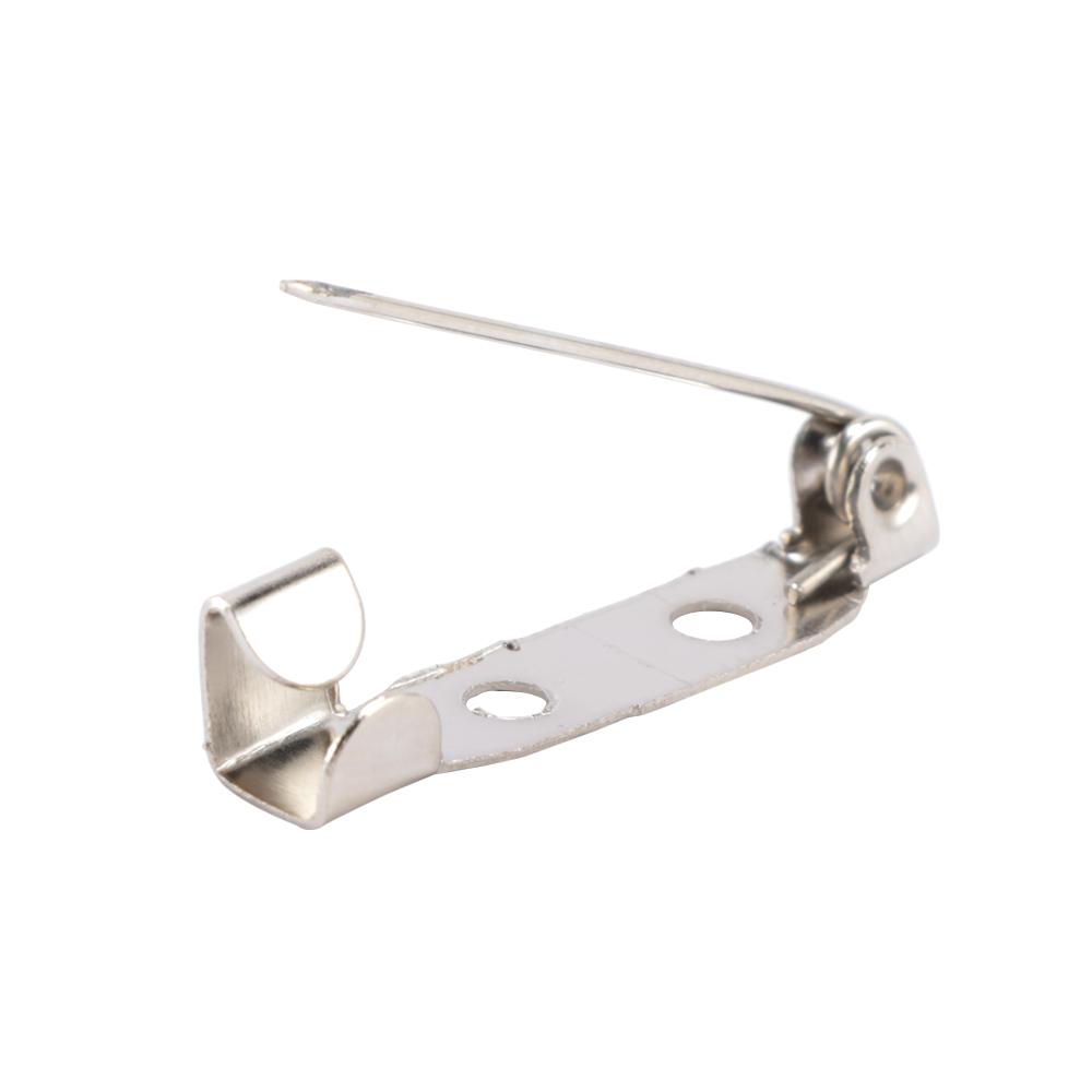 White Jewelry Accessory Brooch Decoration Brooch Backs Lock Pin Safety Pins 25mm Lock Pin Brooch