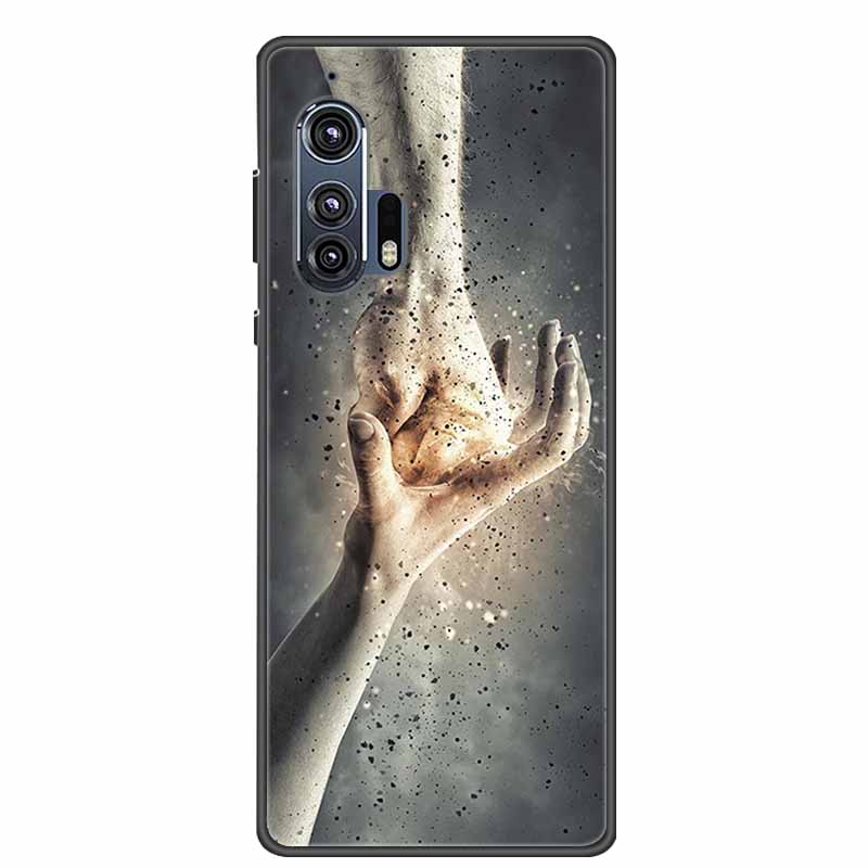 6.7" Чехол для Motorola Moto Edge Plus Новый Фото Черный Силикон Мягкая Задняя Крышка Чехол Для Motorola Edge Plus 2020 Чехол для Телефона Capa
