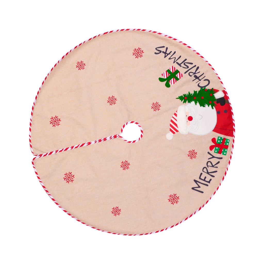 Christmas Tree Skirt Decoration For Home Xmas Tree Decorations Skirt Ornament Festive Holiday Party Decorations Indoor Outdoor