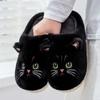 Fashion Comemore Cute Cat Slippers Fluffy Furry Women Home Platform Slippers Men Winter Plush Slides Indoor Slippers Lovely Cotton Shoes