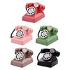 Phone Money Saving Box Sculpture Cartoon Tabletop Decoration Retro Telephone Piggy Bank for Shelf Bedroom Office Desktop Home