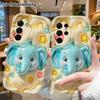 Phone Case: 2D Flat Design Suitable for Samsung Galaxy A34 A35 M05 M06 S20 S22 S21 FE Plus 5G Protective Case, Blue Little Elephant, Perfect Christmas
